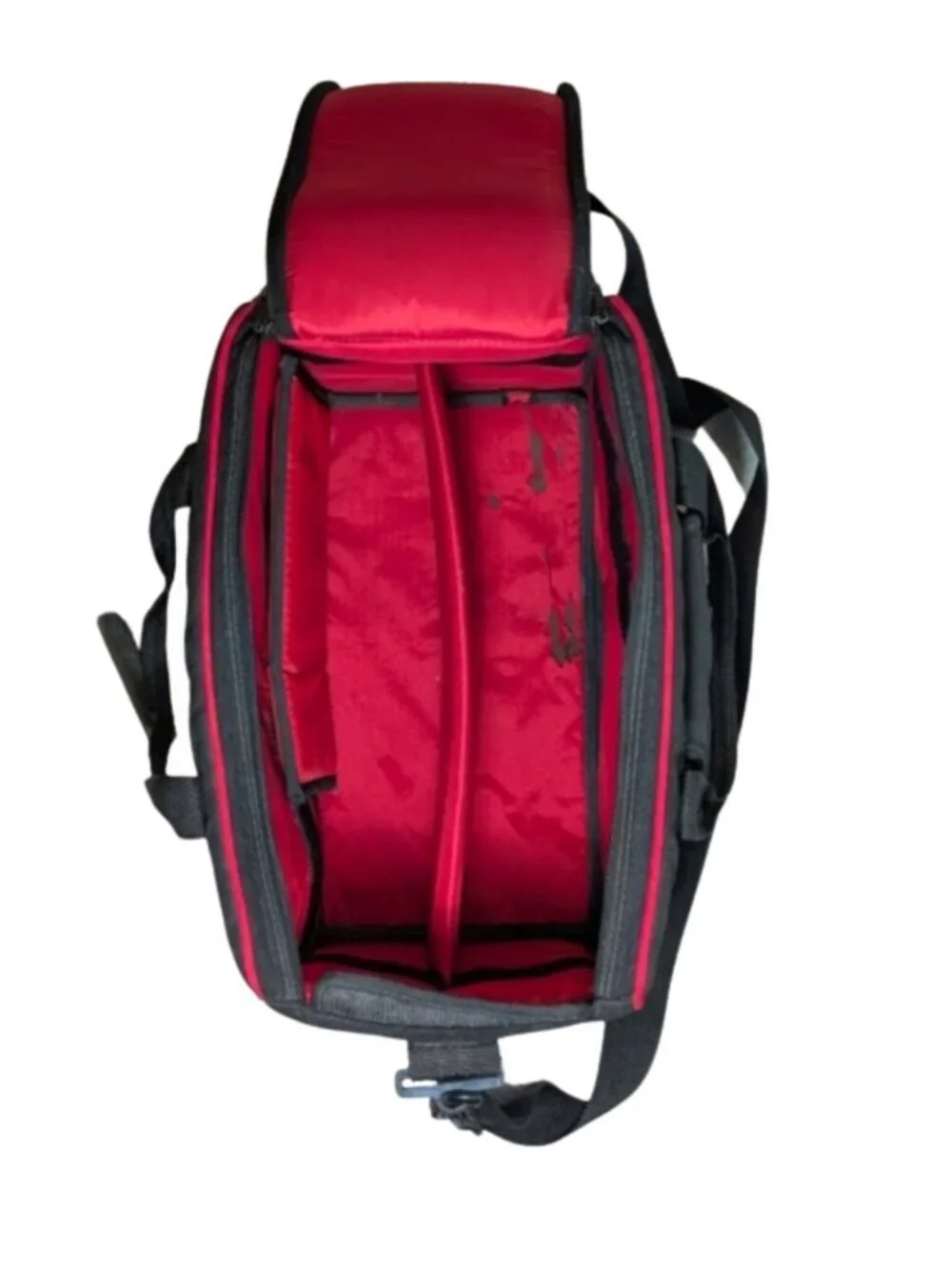 Coastar Vintage Padded Media Video Camera Gear Bag Black Red 16
